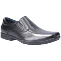 Pod Dundee Chaussures Noires Pour Garçons En Cuir.