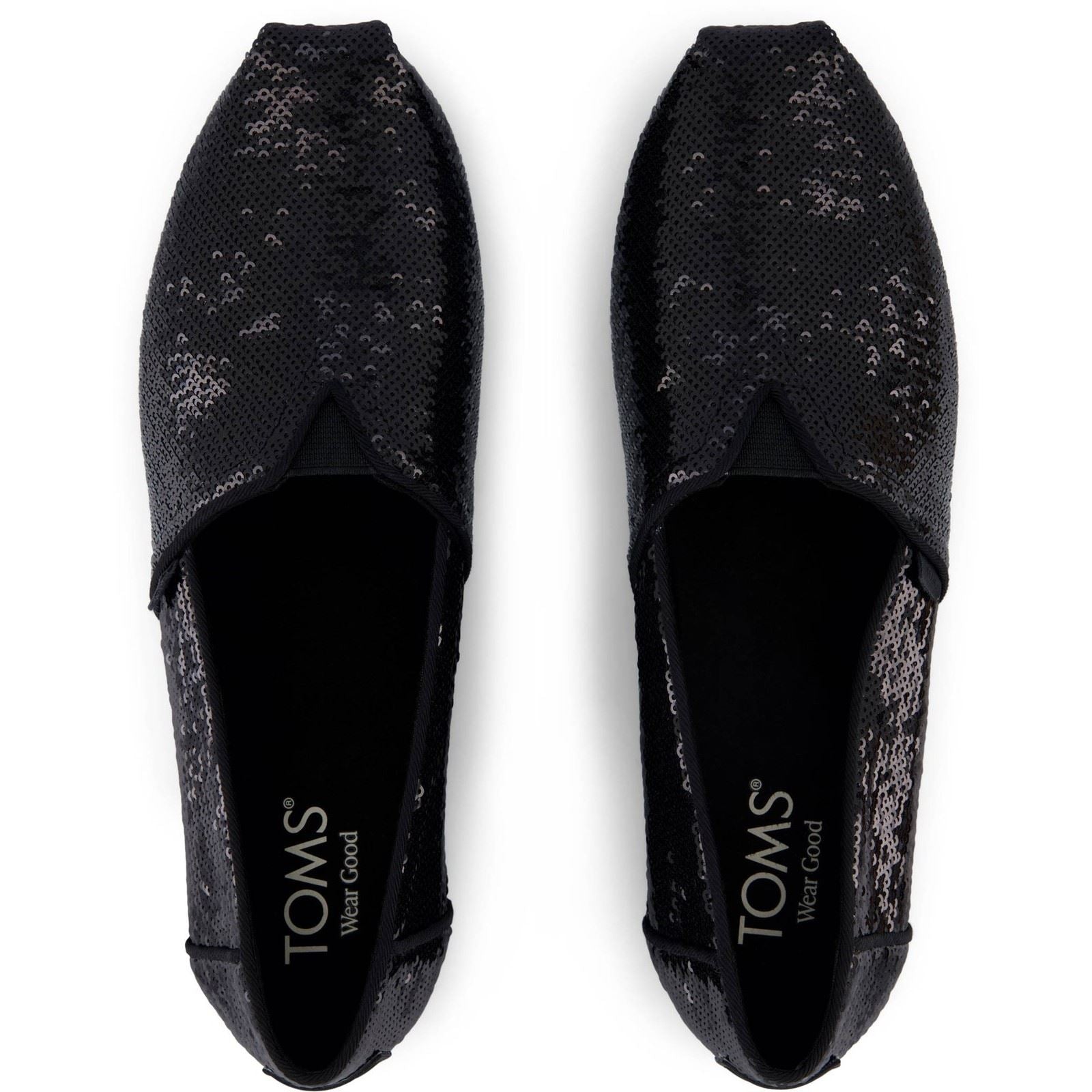 TOMS Alpargata Sequins Espadrilles Noires En Textile Pour Femmes