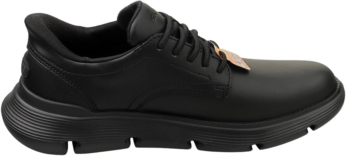 Skechers Garza Duran Baskets En Cuir Noir Pour Hommes