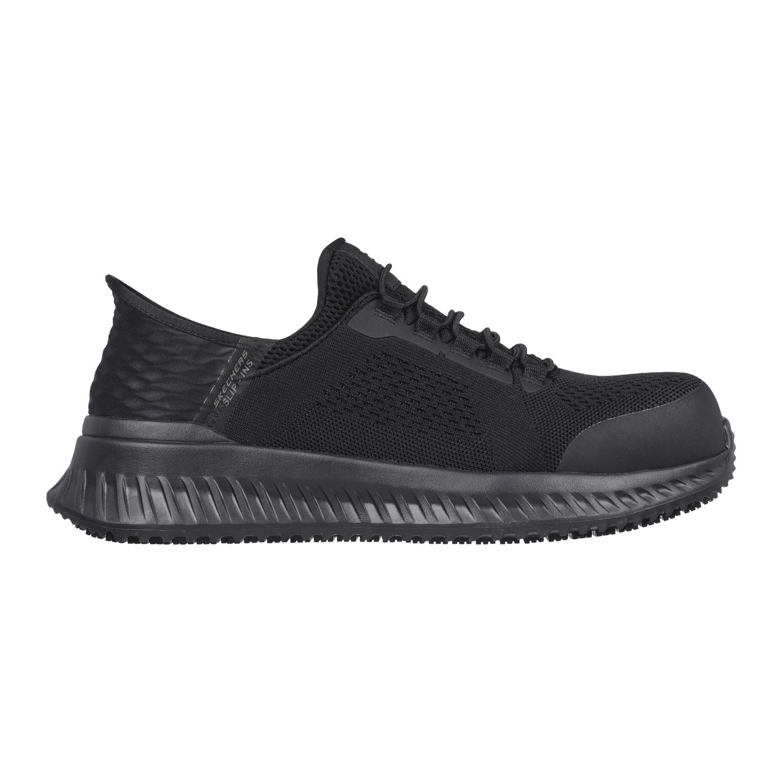 Skechers Workwear Tilido Fletchit CT Baskets De Sécurité Noires Pour Hommes En Textile