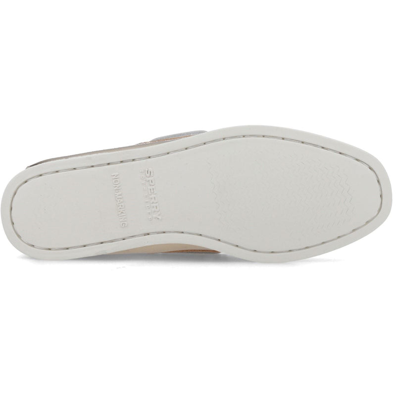 Sperry Authentic 2 Eye Chaussures Bateau Dorées Pour Femmes En Cuir