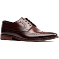 Base London Havisham Chaussures Derby En Cuir Pour Hommes Marron