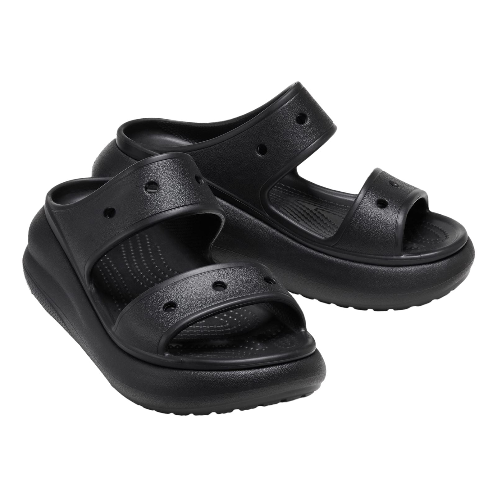 Crocs Classic Crush Sabots noirs pour Femmes en Thermoplastique
