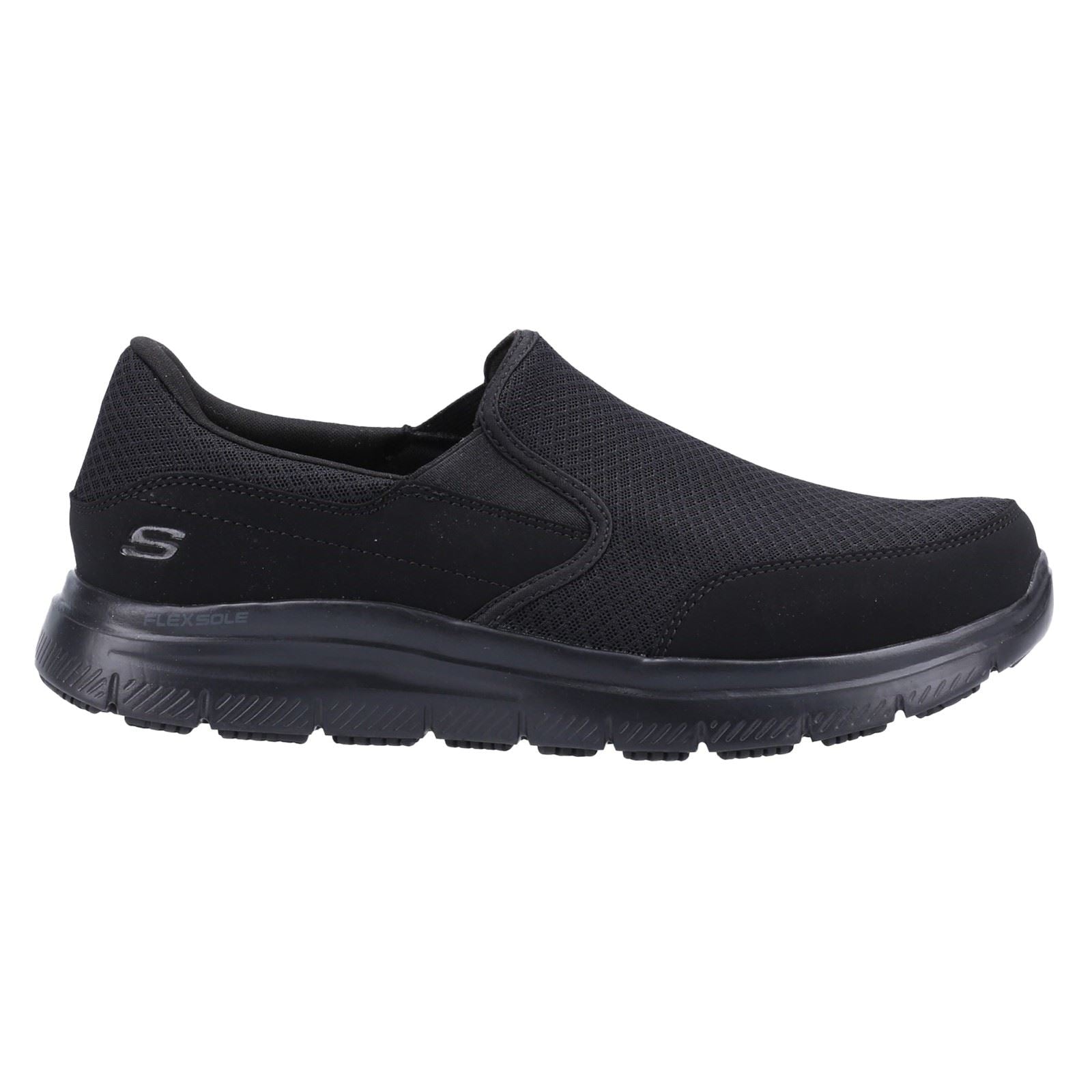 Skechers Workwear McAllen Wide Baskets De Sécurité Noires Pour Hommes En Textile