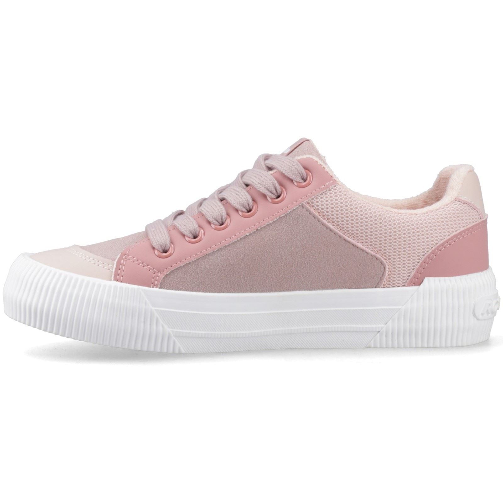 Rocket Dog Cheery Blocked Fabric Baskets Femmes Mauve/Rose En Textile
