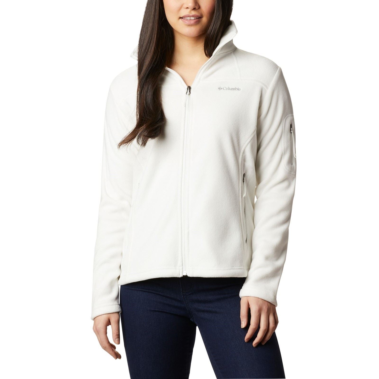 Columbia Fast Trek II Jacket Vestes En Polaire Blanches Pour Femmes
