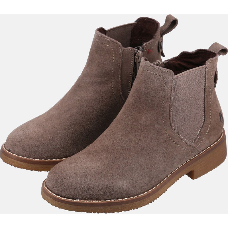 Hush Puppies Maddy Bottes Grises En Daim Pour Femmes