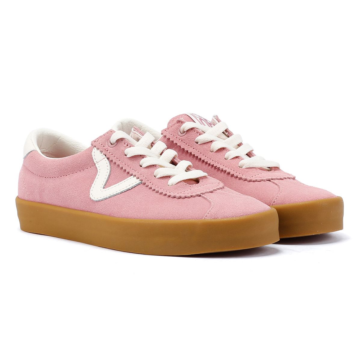 Vans Sport Low Baskets Femme En Daim Rose