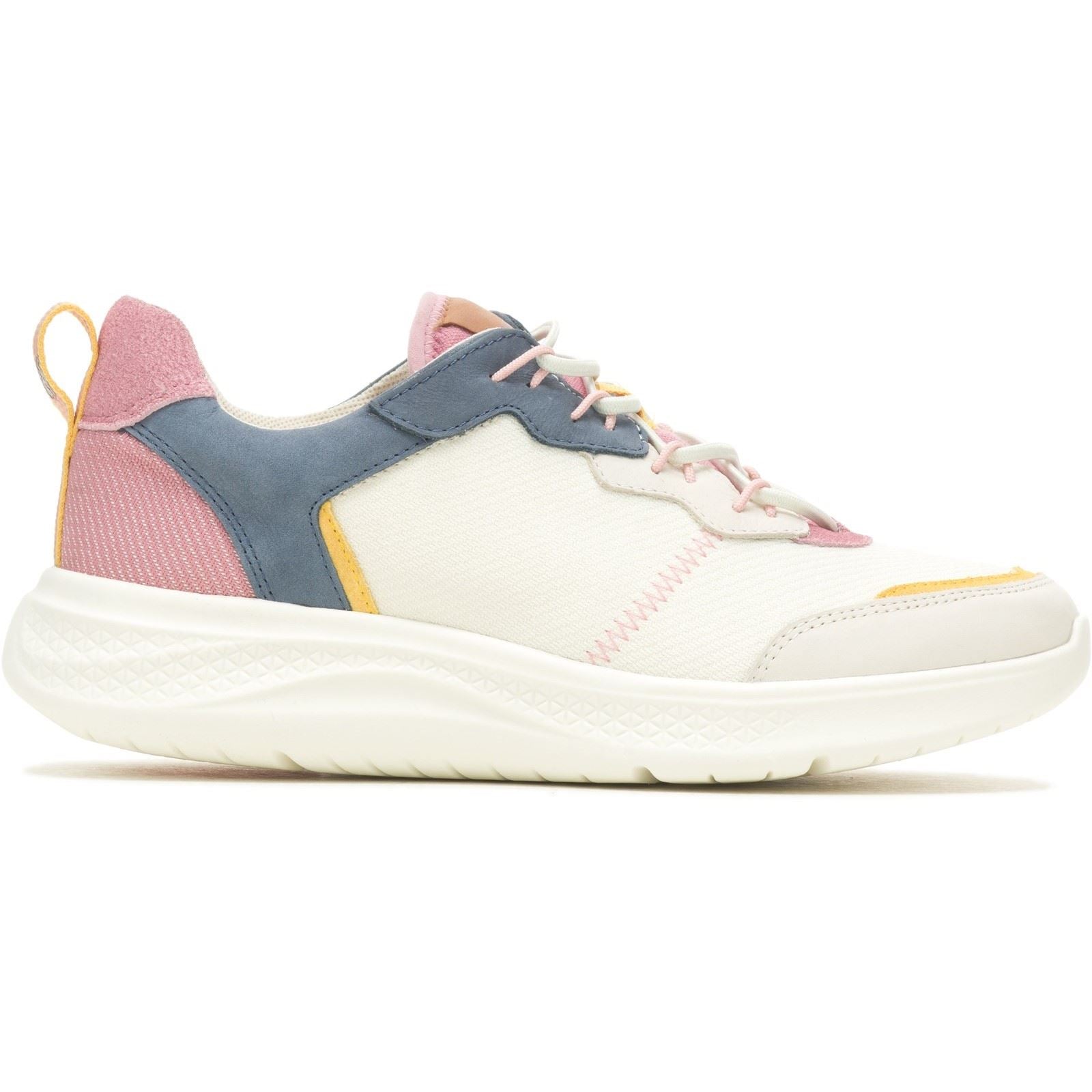 Hush Puppies Elevate Bungee Baskets En Cuir Pour Femme, Bleu Marine/Rose