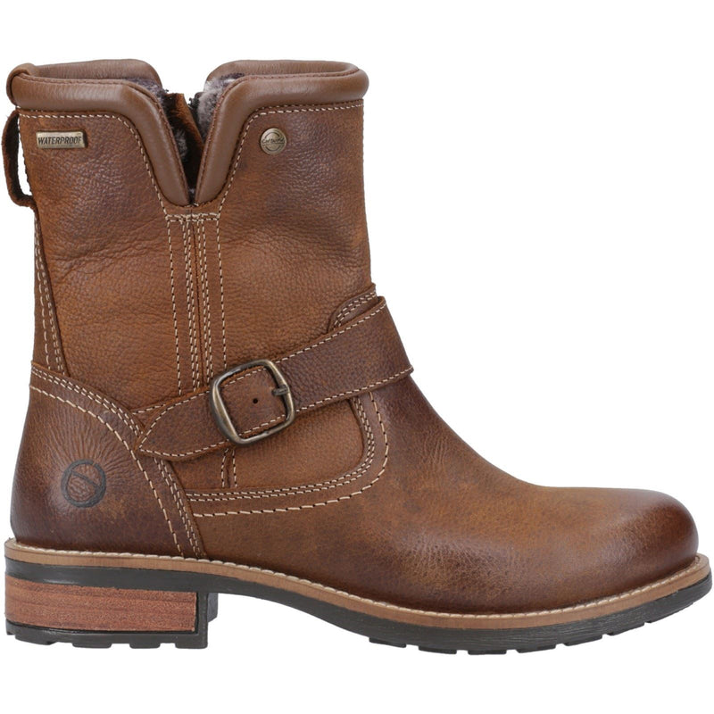 Cotswold Kinsham Bottes D'hiver Mi-mollet Pour Femme En Cuir Couleur Tan