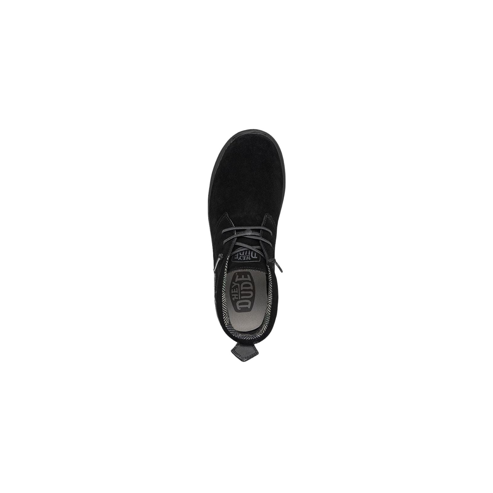 HEYDUDE Jo Bottes Noires En Daim Pour Homme