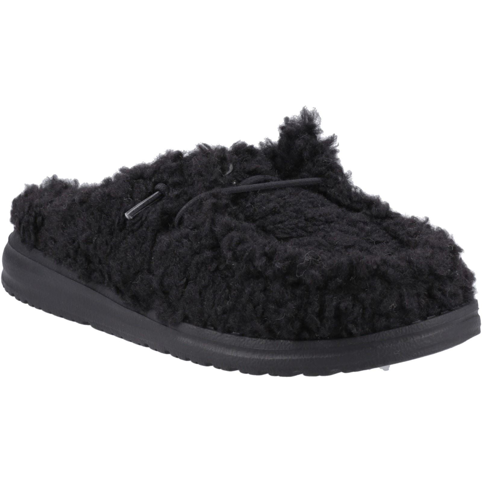 HEYDUDE Wendy Mules Noires Pour Femmes En Polyester