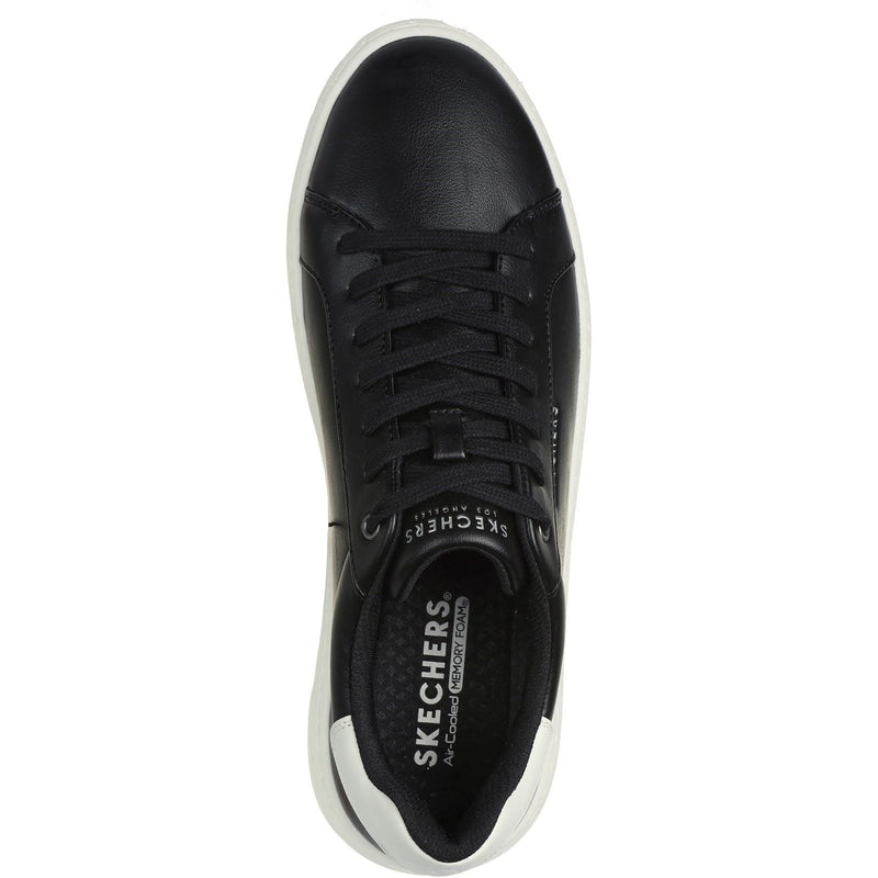 Skechers Court Break Suit Sneaker Baskets Noires Pour Homme En Matière Synthétique