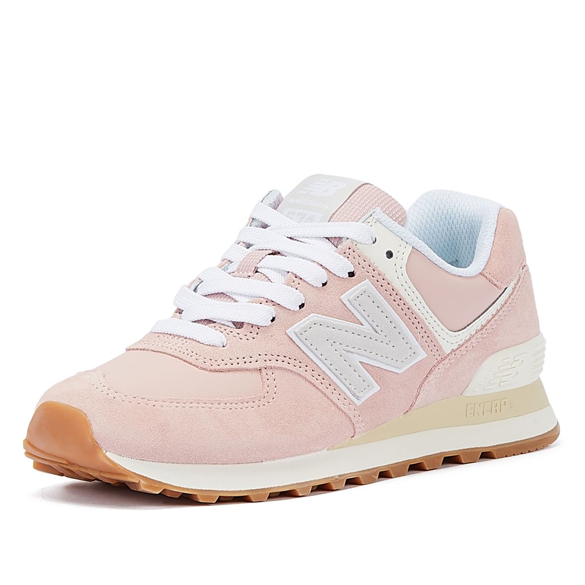 New Balance 574 Baskets En Daim Rose Pour Femmes