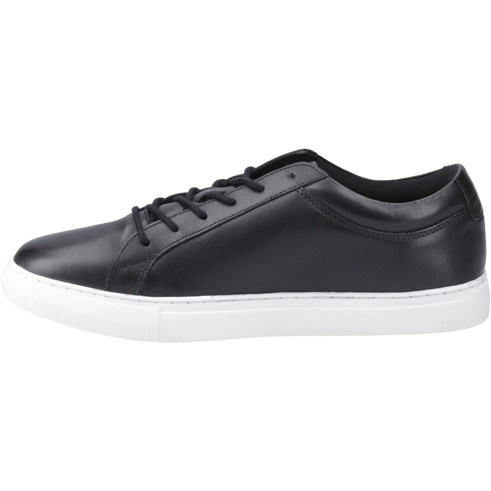 Jack & Jones Galaxy Baskets Anthracite En Cuir Pour Hommes