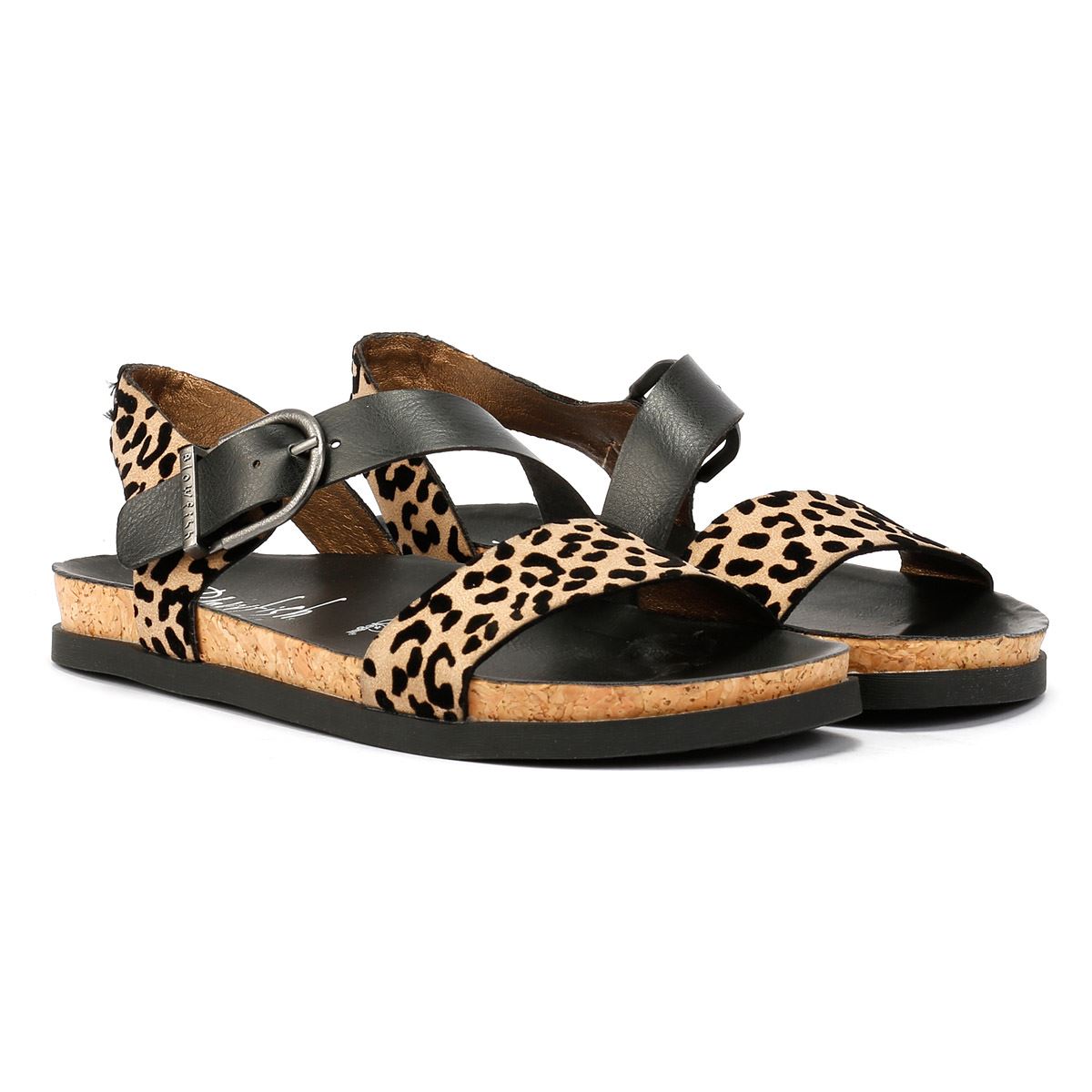 Blowfish Malibu Lance Sandales Noires Pour Femmes