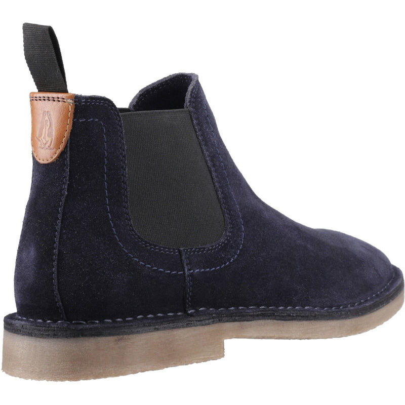 Hush Puppies Shaun Bottes Homme Bleu Marine En Suède