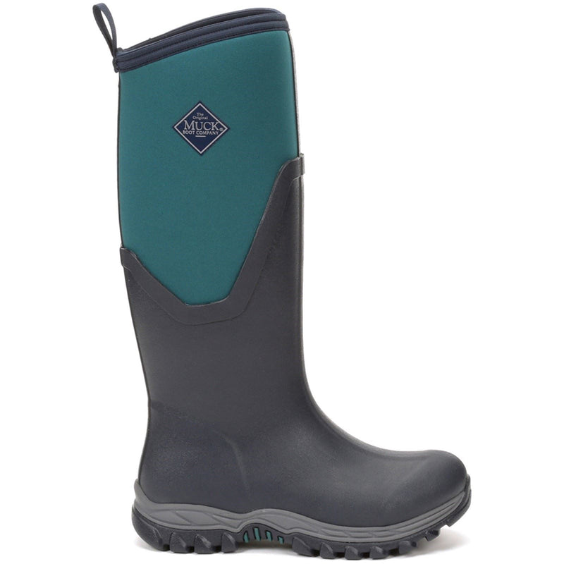 Muck Boots Arctic Sport II Tall Bottes Wellington En Caoutchouc Bleu Marine/Sapin