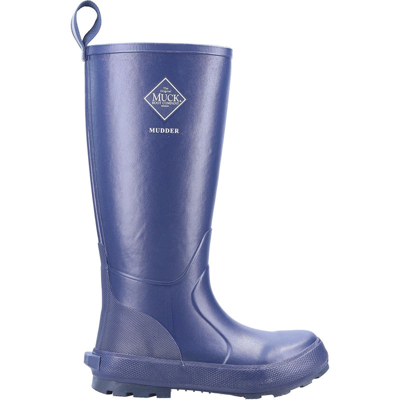 Muck Boots Mudder Tall Bottes En Caoutchouc Bleu Marine.