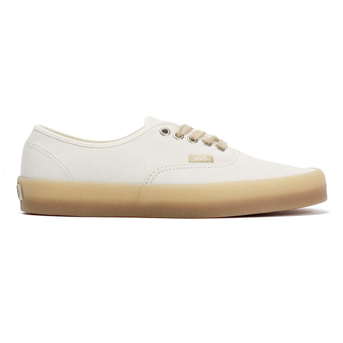 Vans Authentic Crepe Baskets Blanches En Cuir Pour Hommes