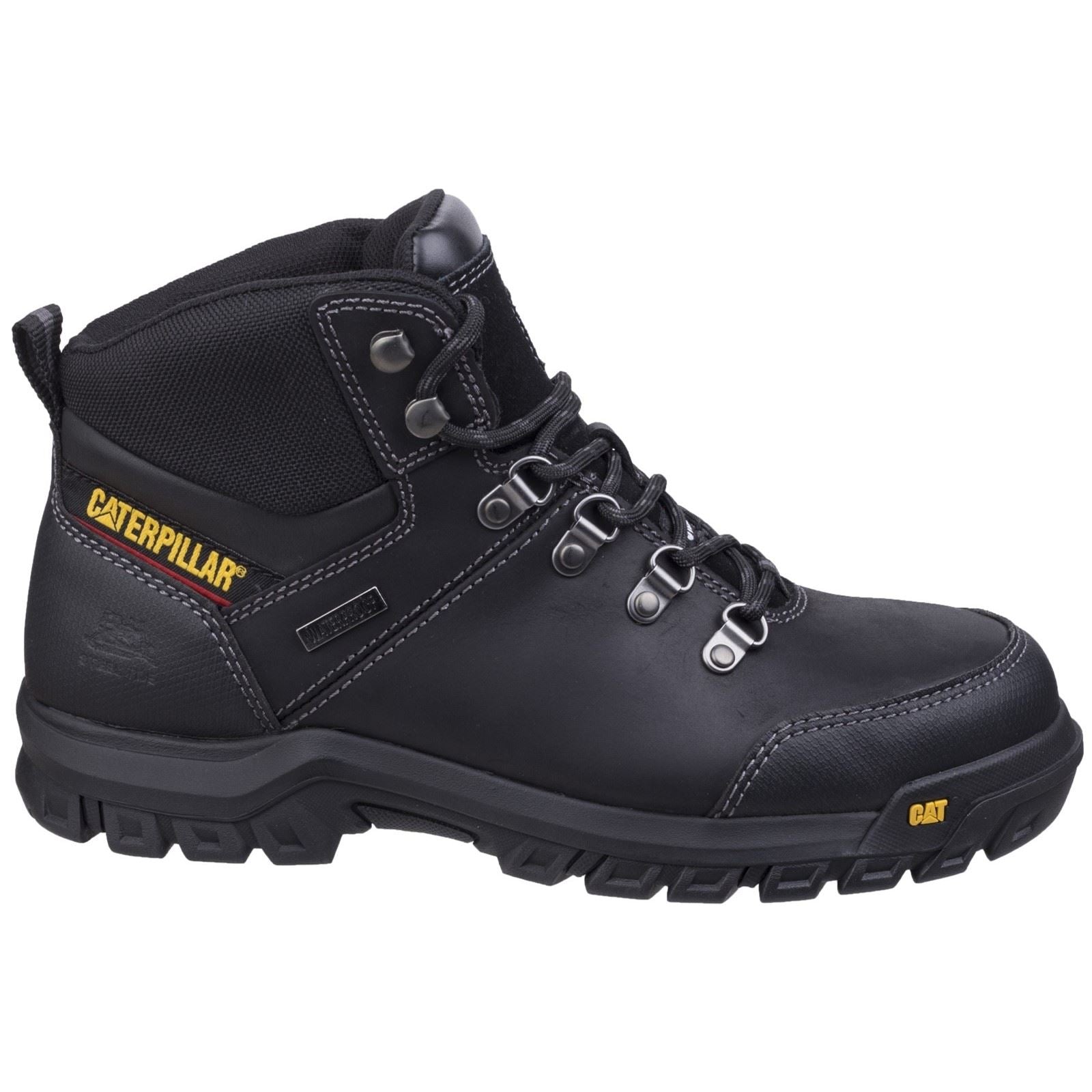 Caterpillar Bottes De Sécurité Noires En Cuir Framework