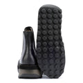 Fly London Huud Bottes Noires En Cuir Pour Femmes