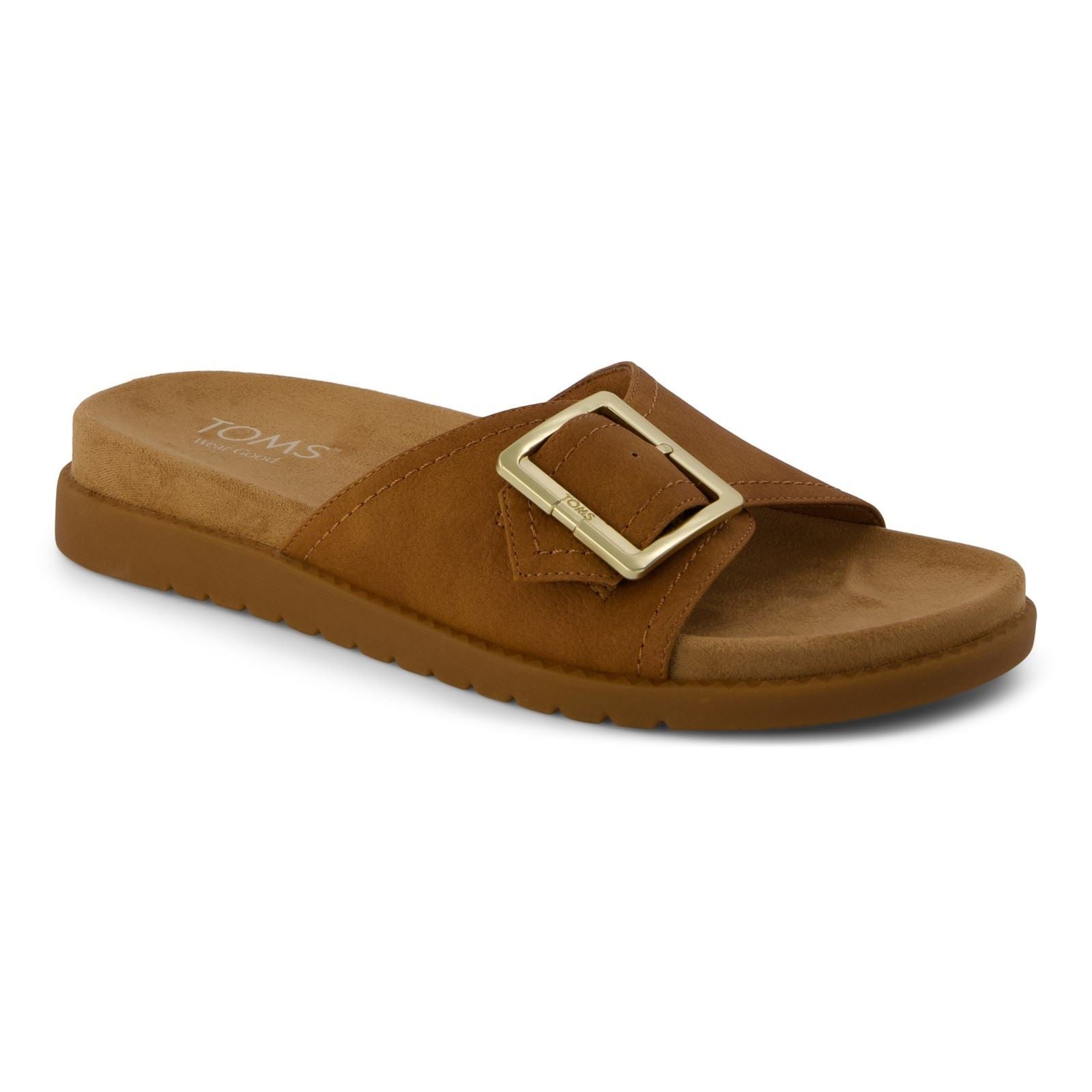 TOMS Marin Sandales En Sucre Brun Pour Femmes En Textile