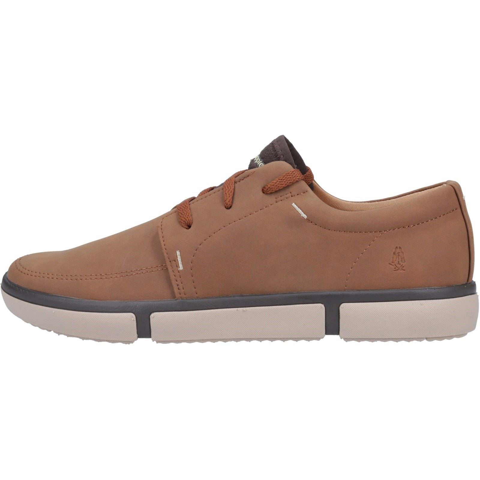 Hush Puppies Briggs Baskets Homme En Cuir Cognac