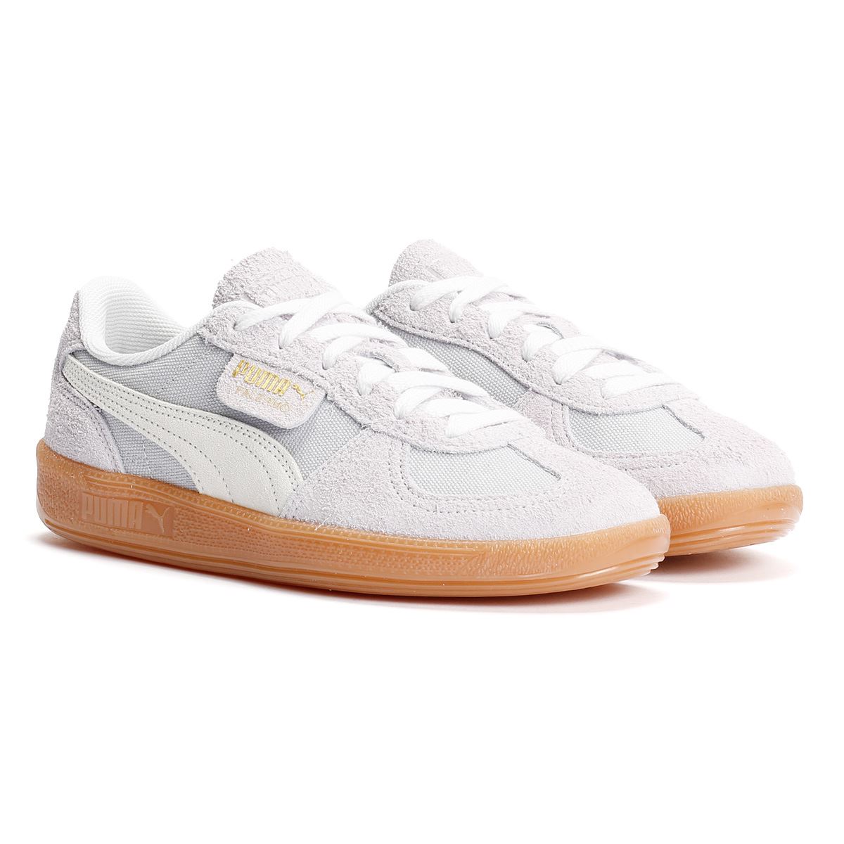 Puma Palermo Chaussures De Sport En Cuir Bleu Pour Femmes