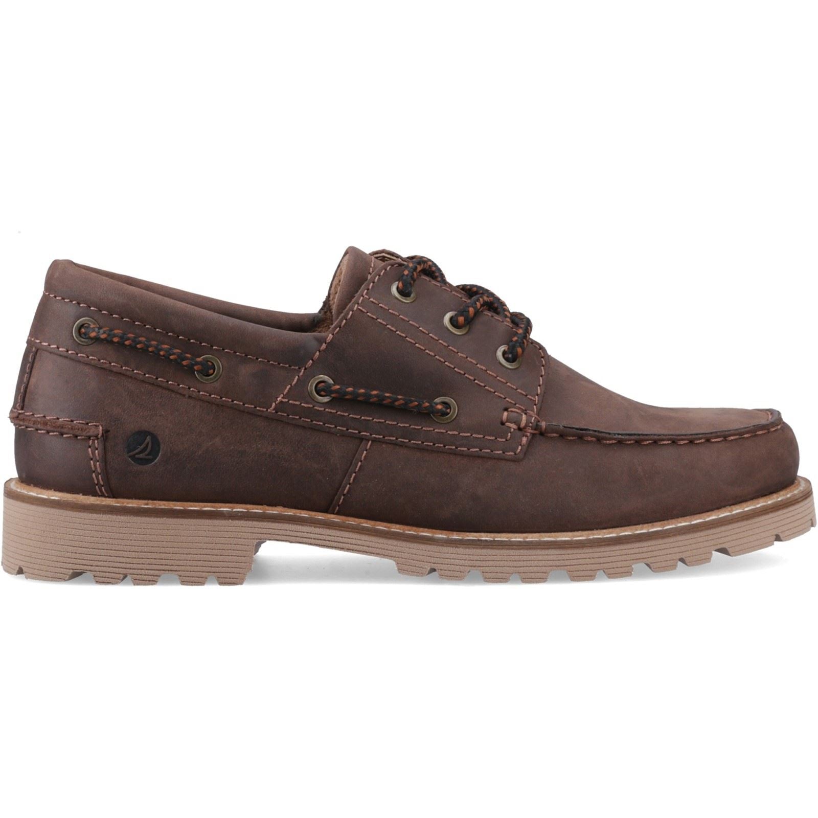 Sperry Houston Chaussures De Bateau En Cuir Marron Pour Homme
