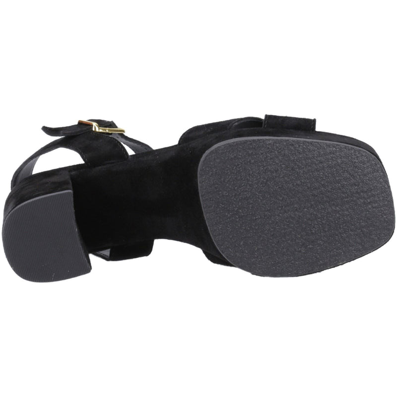 Hush Puppies Ophelia Sandales Noires Pour Femmes En Suède