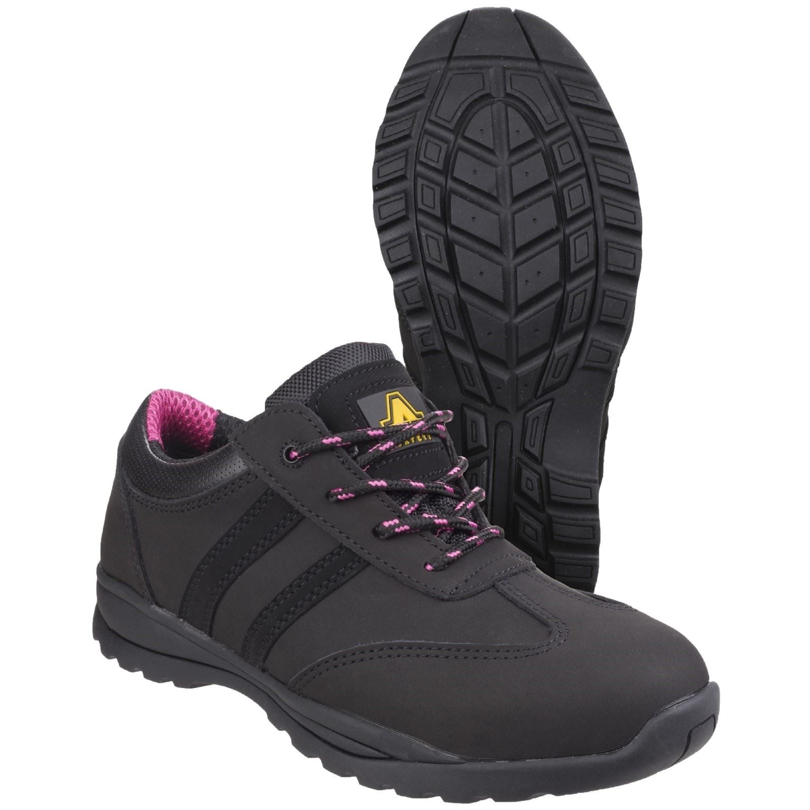 Amblers Safety Chaussures De Sécurité Noires En Cuir Pour Femmes Sophie Fs706
