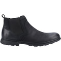 Hush Puppies Tyrone Bottes Noires En Cuir Pour Hommes