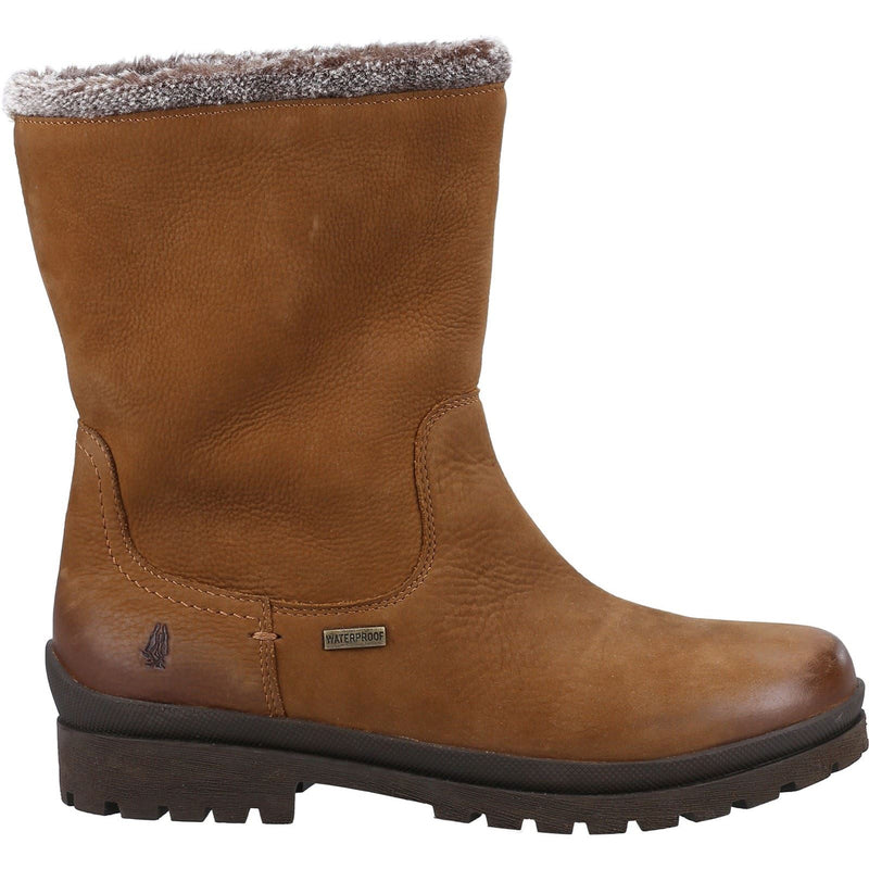 Hush Puppies Alice Bottes En Cuir Pour Femmes Couleur Chameau