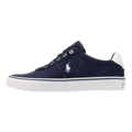 Ralph Lauren Hanford III Baskets Bleues En Cuir Pour Hommes