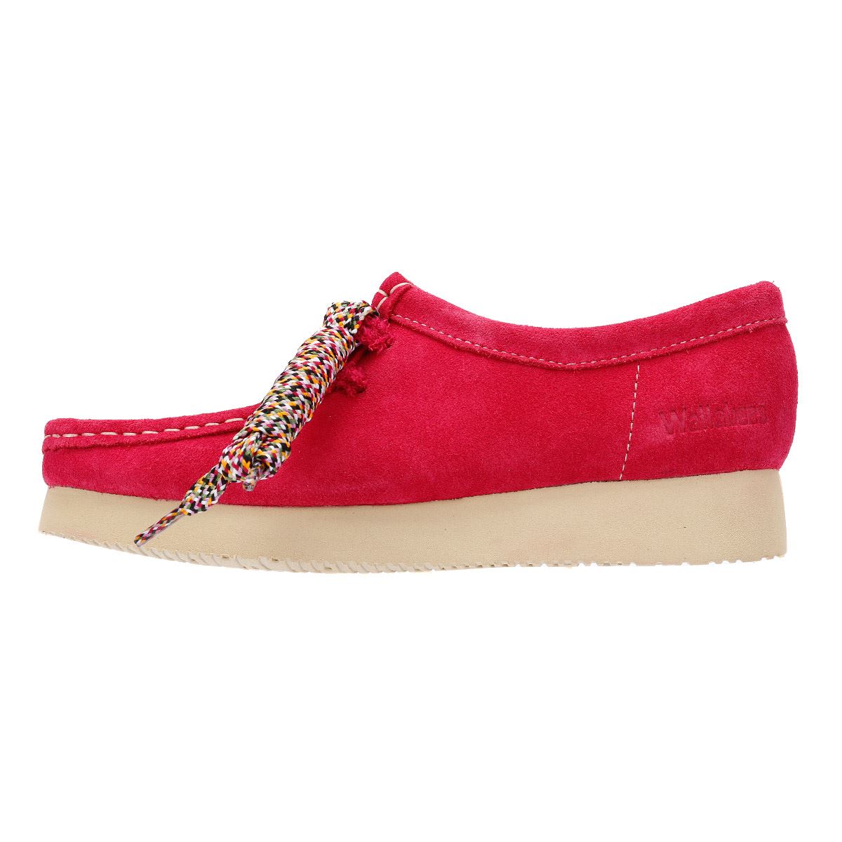 Clarks Originals Wallabee Day Chaussures Roses Pour Femmes En Suède