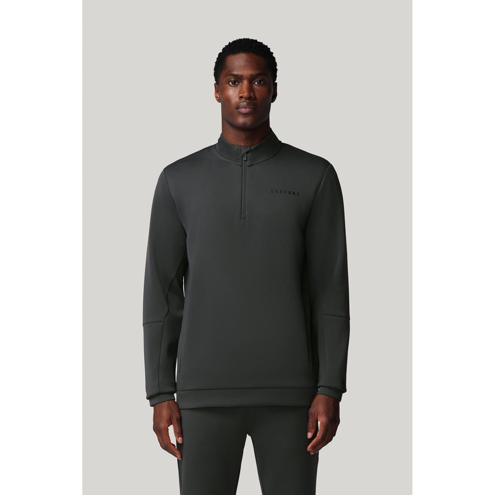 Castore Flex 1/4 Zip Sweatshirt Gris Pour Hommes