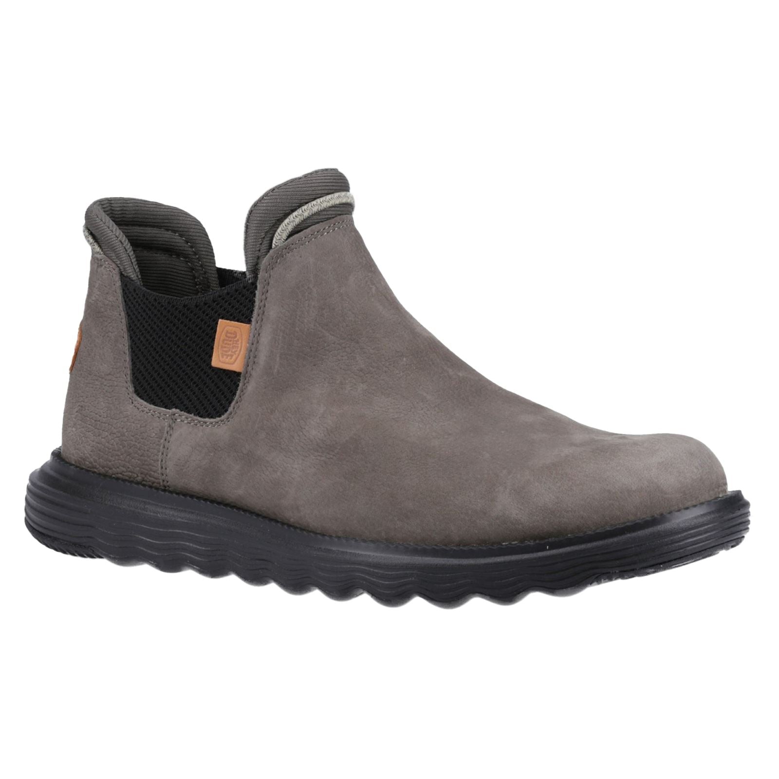 HEYDUDE Branson Bottes Grises En Cuir Pour Homme