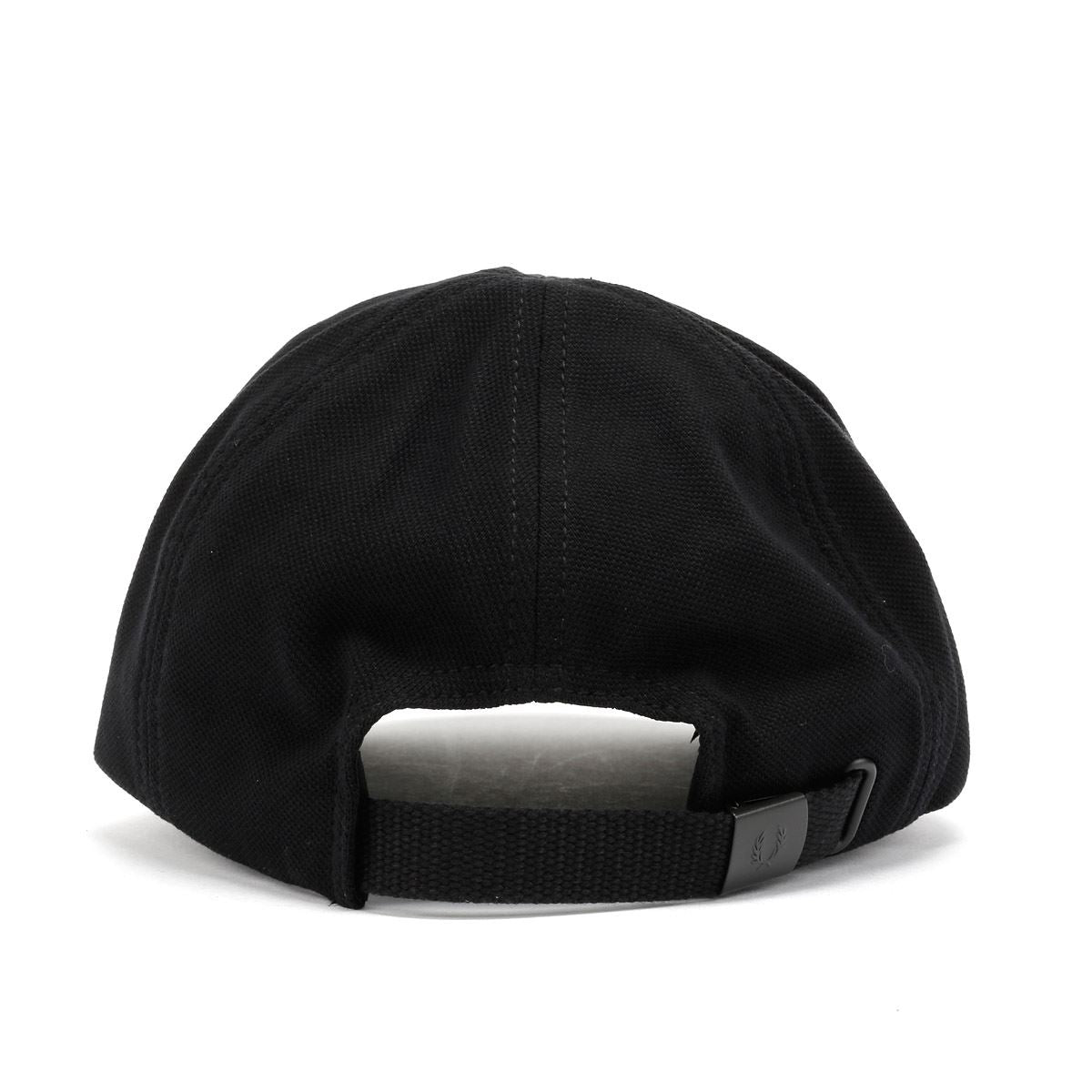 Fred Perry Pique Classic Coton Casquettes Noire/Blanche