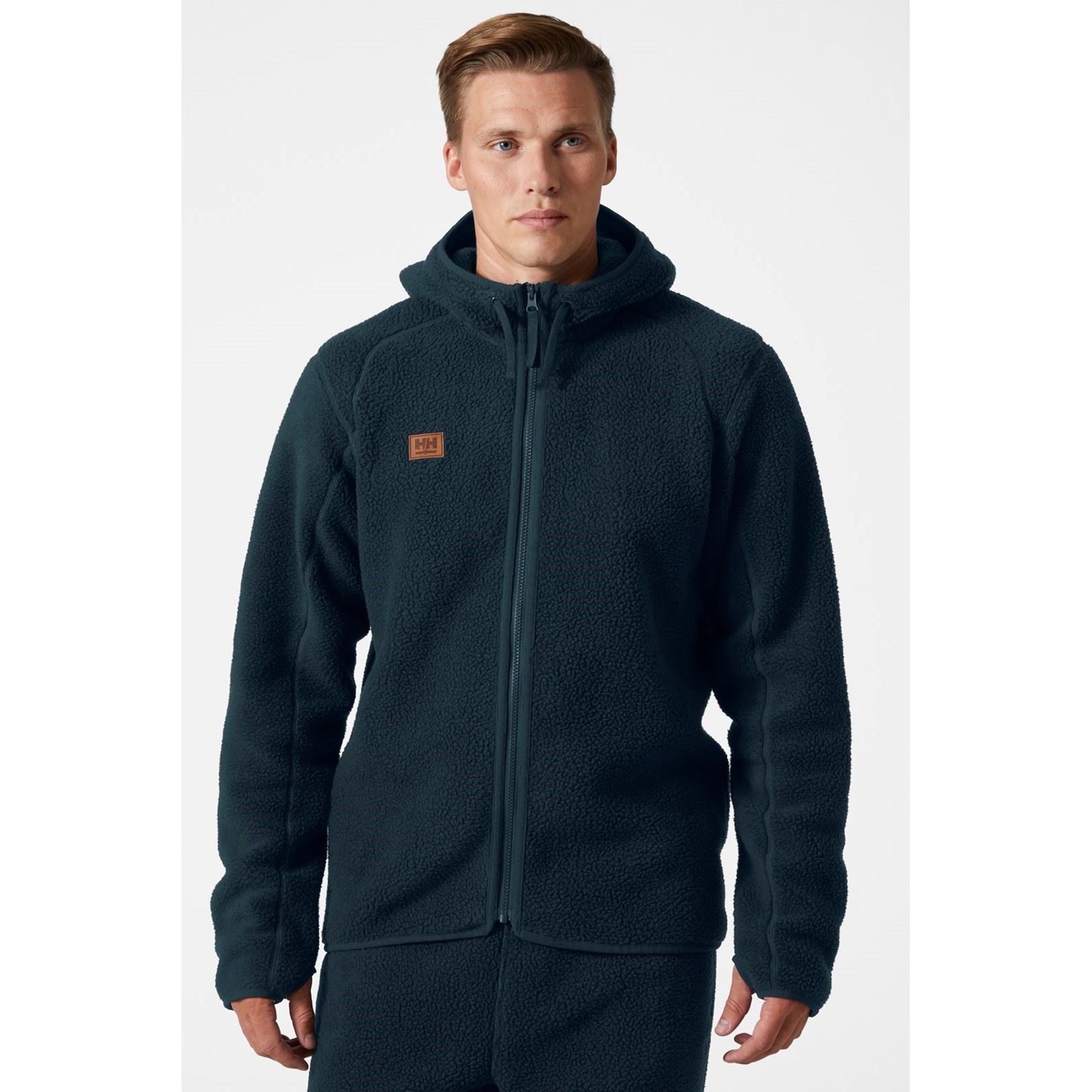Helly Hansen Workwear Heritage Pile Hoodie Veste En Polaire Bleue Pour Homme