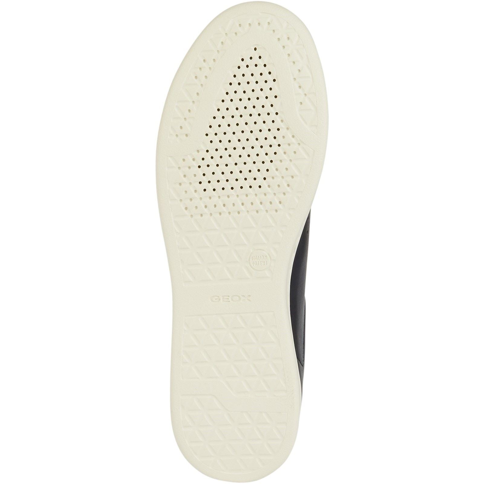 Geox D Jaysen B Jean Foncé En Simili Cuir Pour Femmes / Baskets Blanches Optiques