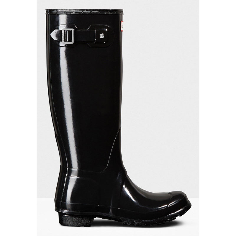 Hunter Original Tall Gloss Bottes En Caoutchouc Pour Femmes, Noires