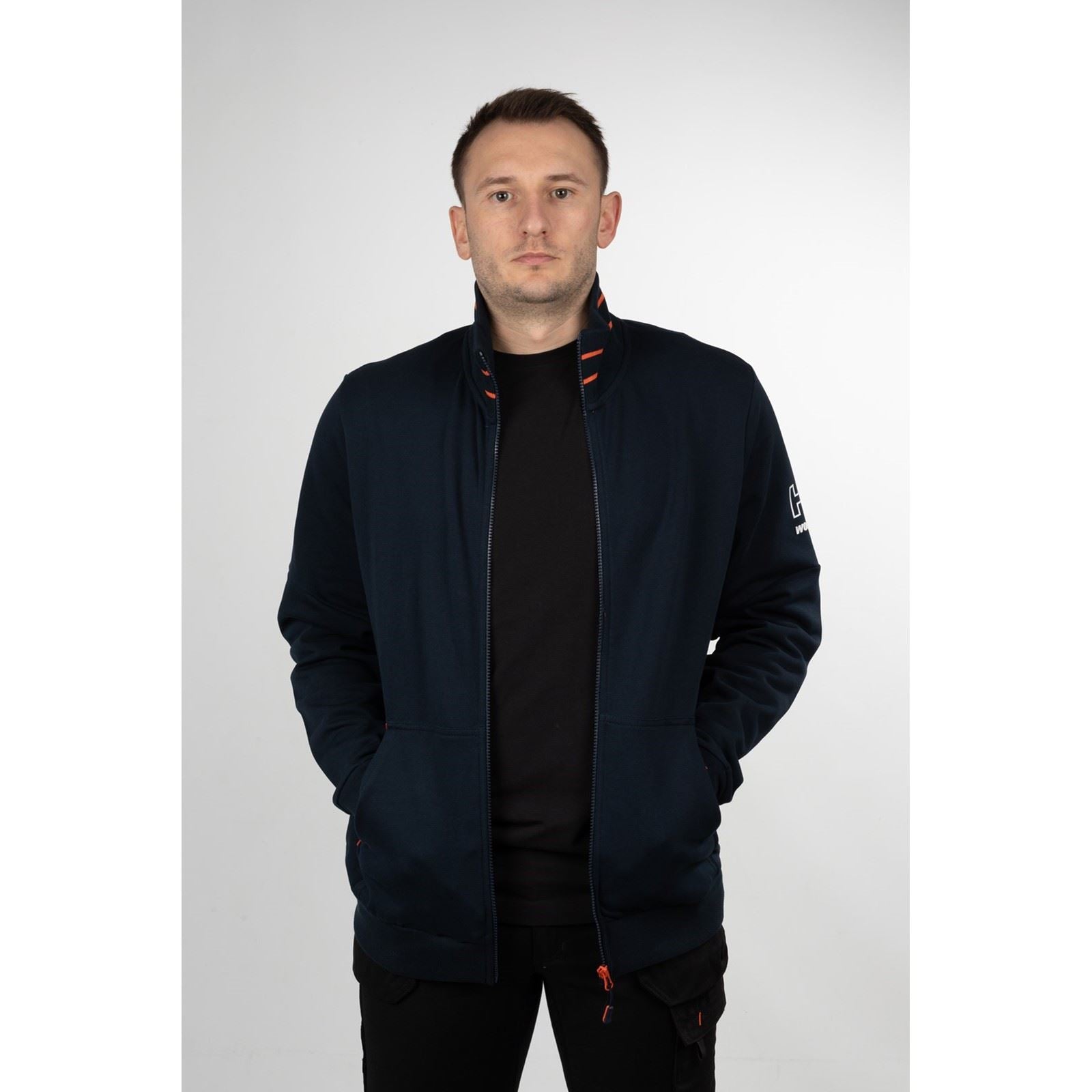 Helly Hansen Workwear Kensington Zip Sweatshirt Bleu En Coton Pour Homme