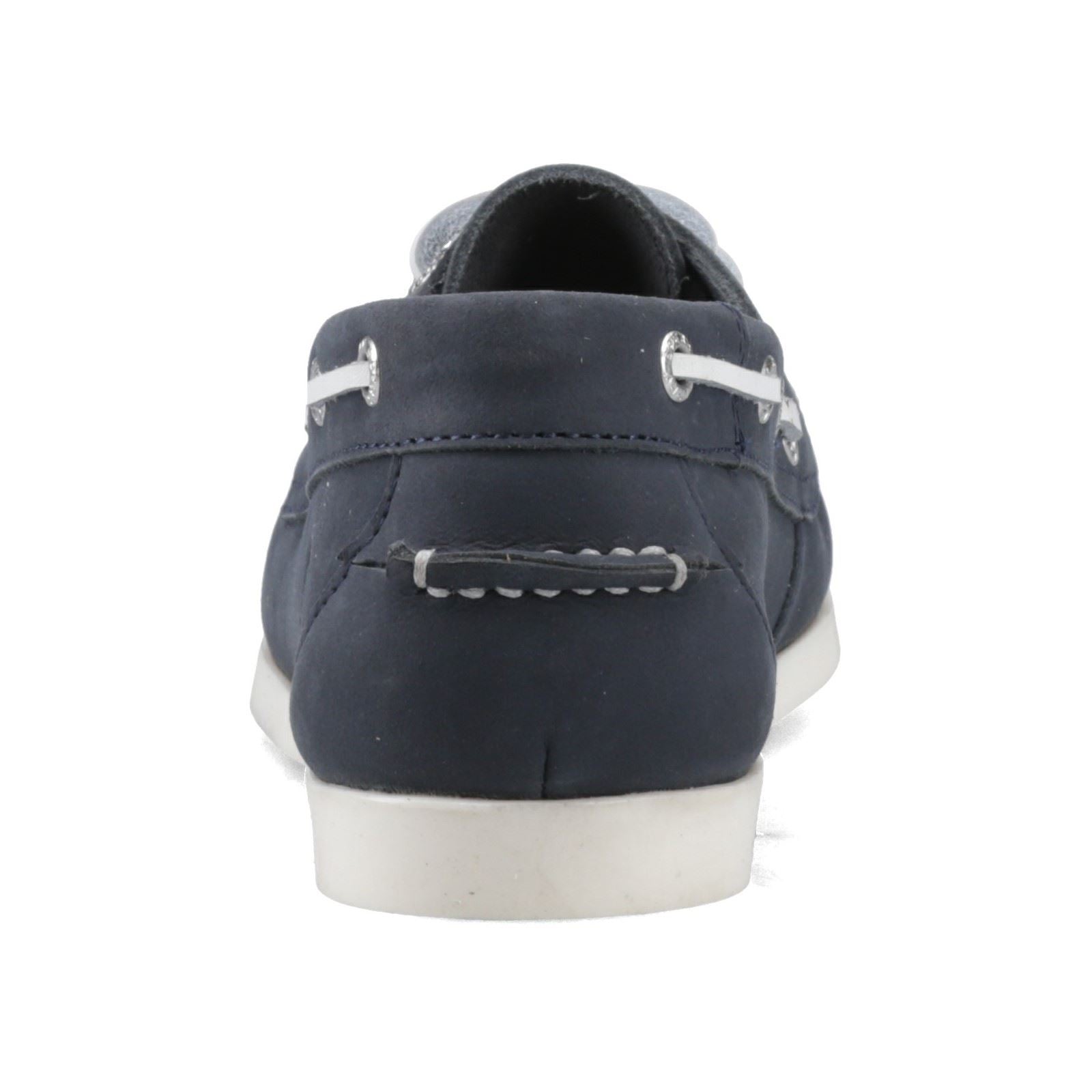 Sperry Balboa 2 Eye Boat Ballerines En Nubuck Pour Femmes De Couleur Marine