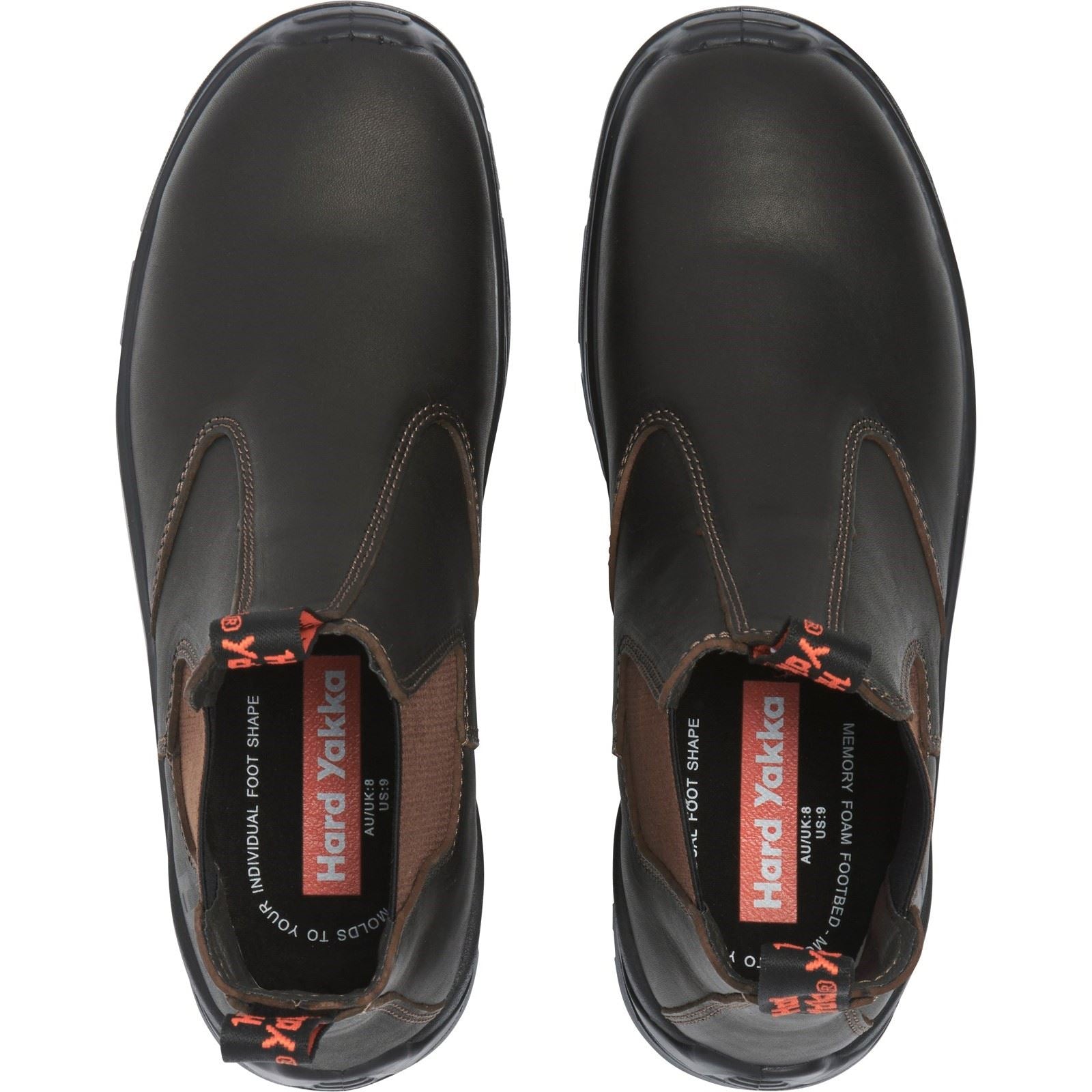 Hard Yakka Bottes Brunes Pour Hommes En Cuir Ns Banjo