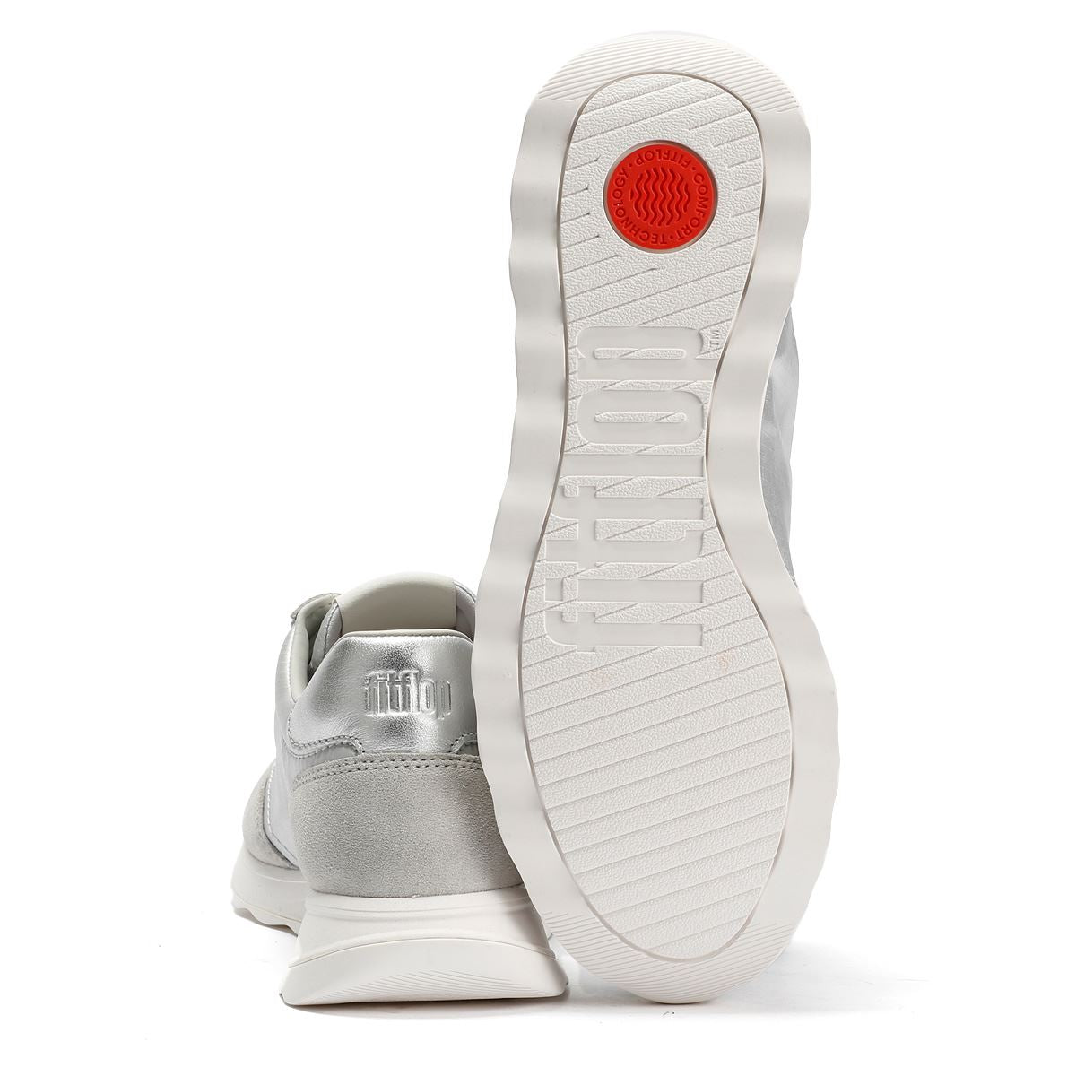 FitFlop Retro-Q FF Baskets En Argent En Nylon Pour Femmes
