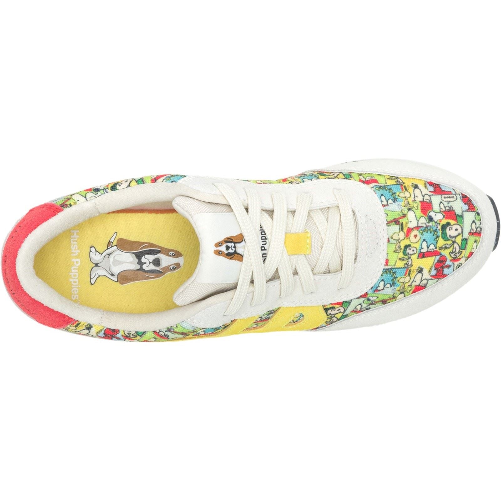 Hush Puppies SEVENTY8 Peanuts Chaussures De Sport En Cuir Pour Femmes Avec Impression Peanuts