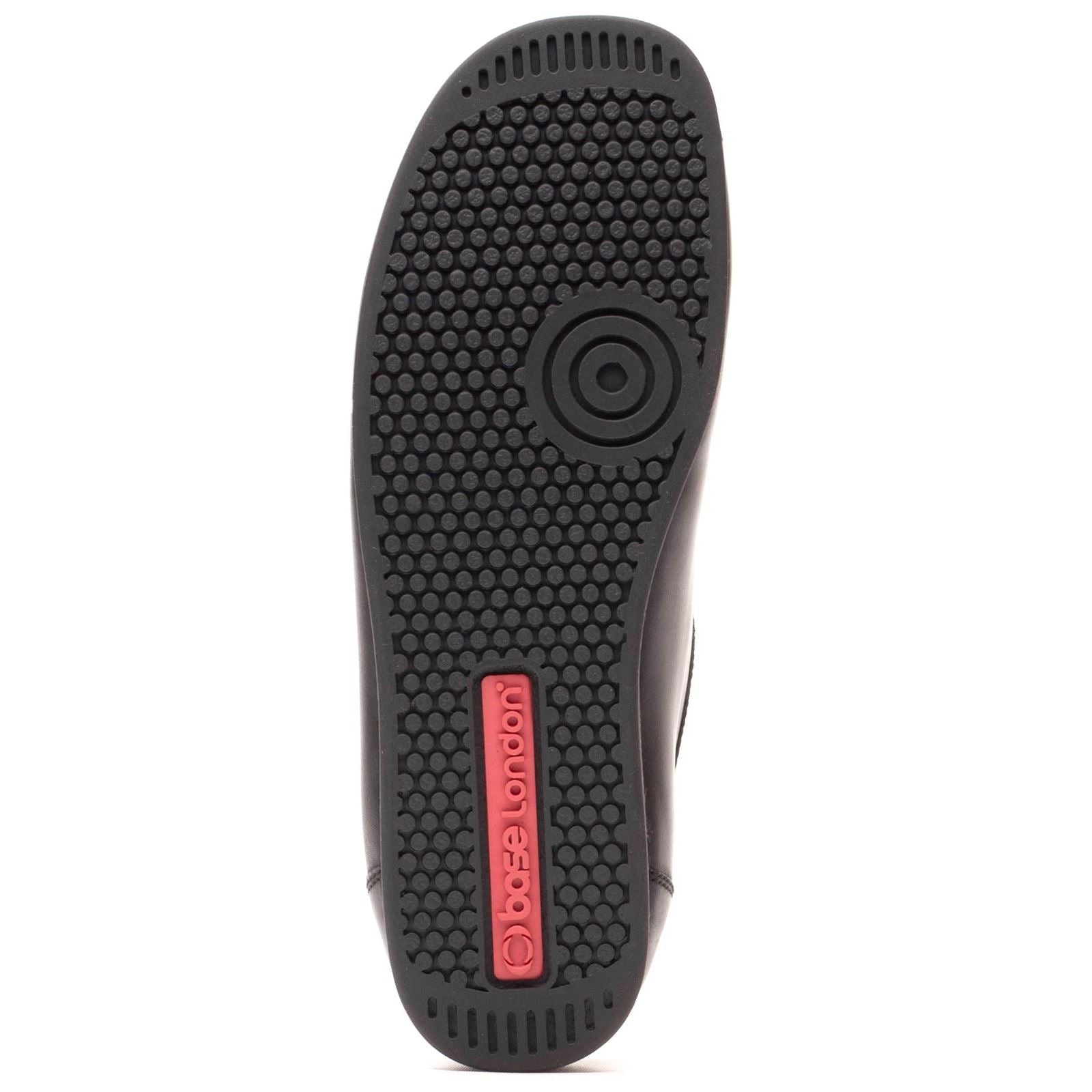 Base London Koko Chaussures Mocassins Noires En Cuir Pour Homme