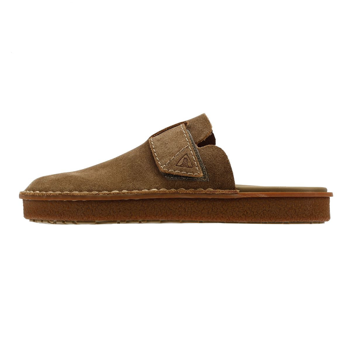 Clarks Main Litton Sabots En Daim En Chêne Pour Hommes