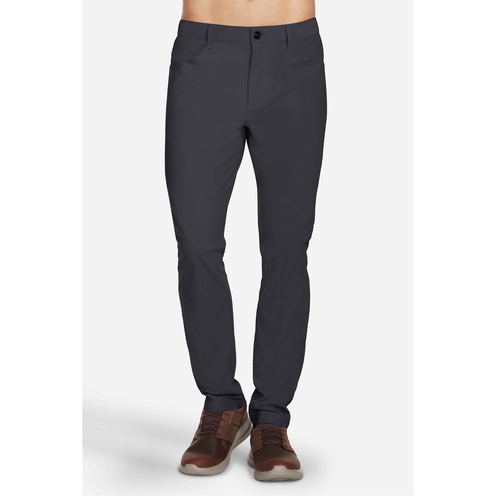 Skechers GO WALK Premium 5 Pocket Pantalon Chino Noir En Polyester Pour Homme